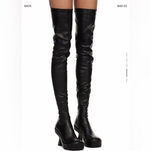 Versace Black Over-the-Knee Boots